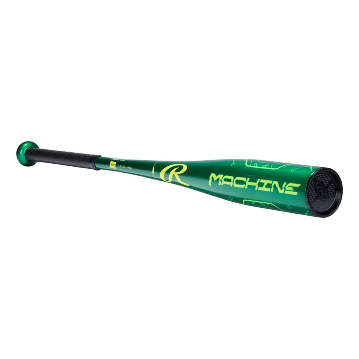 Bat Beisbol Rawlings Machine Usa Barril 2 5/8 -10 Aluminio Color Verde/27 In X 17 Oz