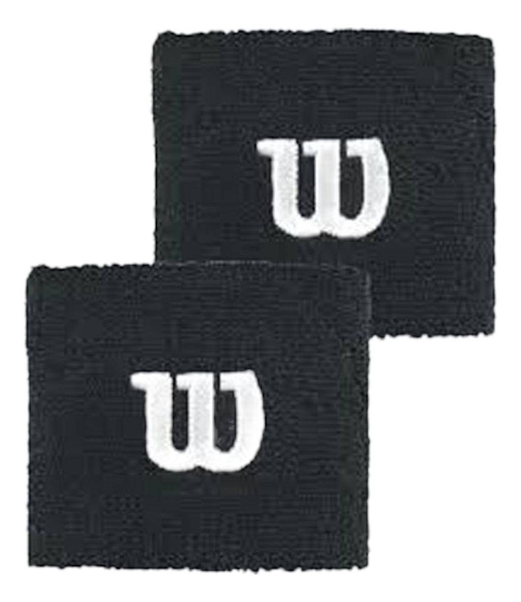 Muñequera Absorbente Wilson Negro C/2