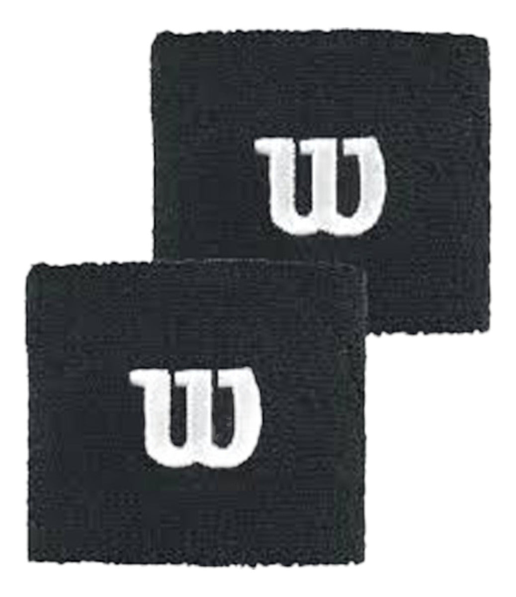 Muñequera Absorbente Wilson Negro C/2
