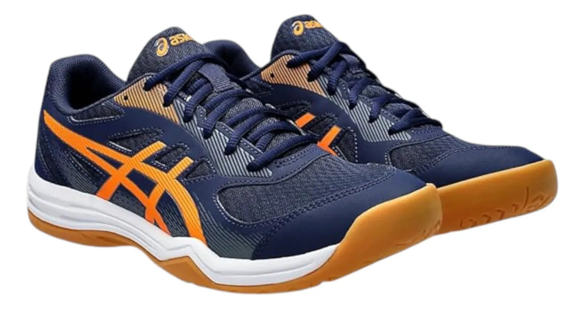 Tenis Asics Upcourt 5 Peacoat / Shocking Orange 8mx