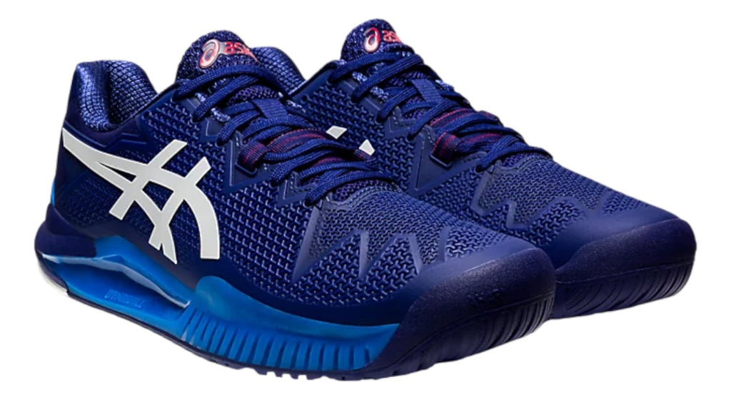 Tenis Asics Gel Resolution 8 Blue Para Tennis 5.5mx 7.5us