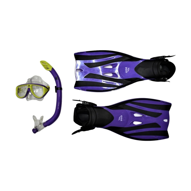Set De Snorkel Triton Natación Voit Adulto Grande-xl Morado