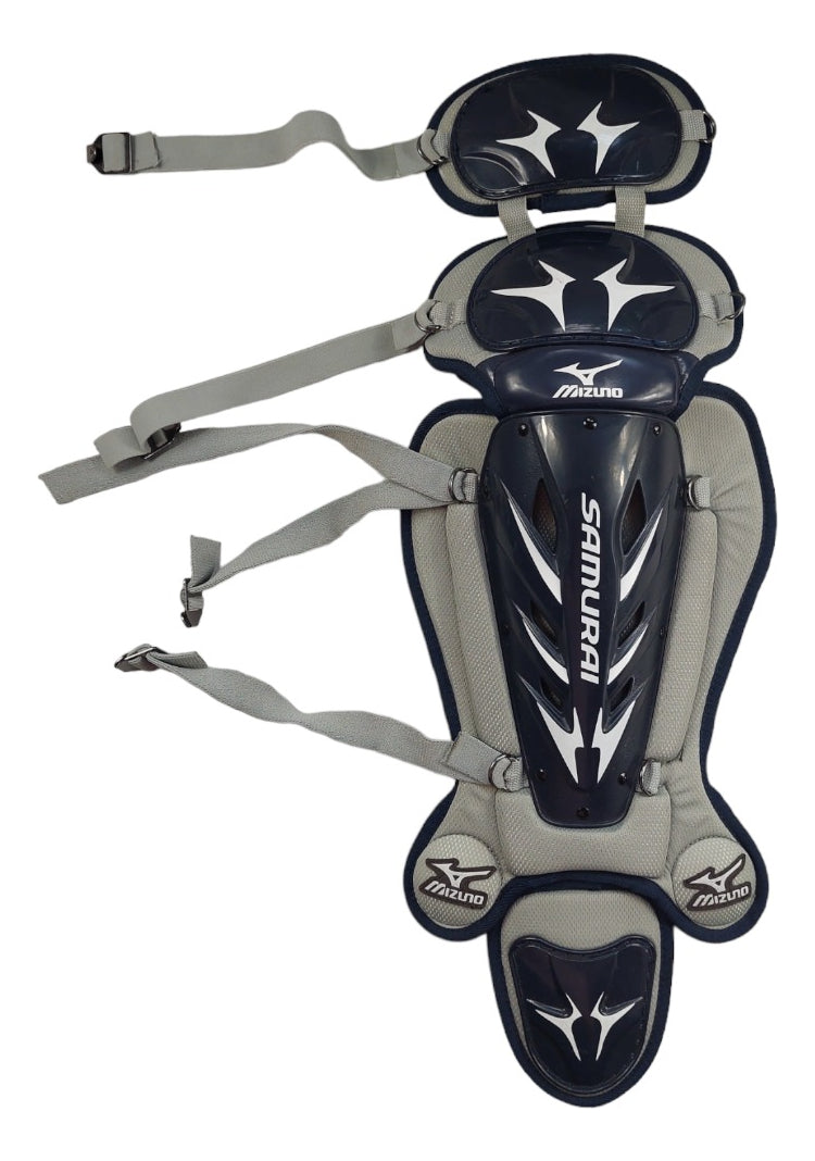 Espinilleras De Cátcher Mizuno Samurai Mujer 16in Marino