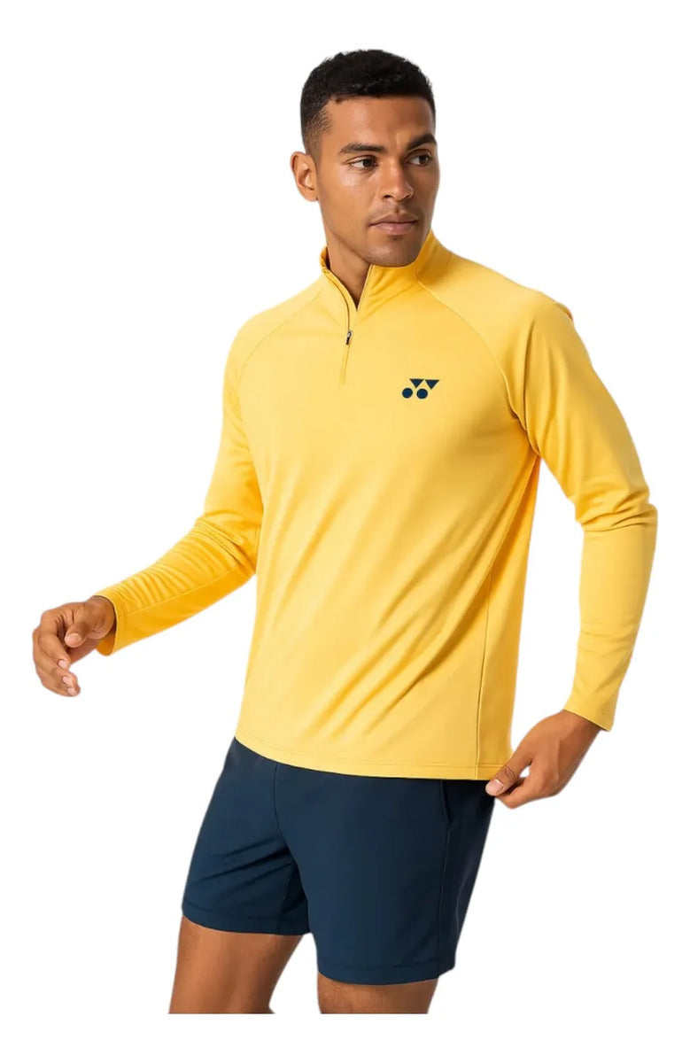 Playera Yonex Hombre Manga Larga Ym0037ex Amarillo