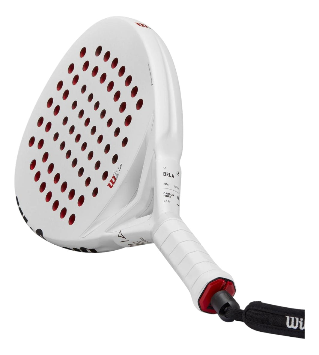 Pala De Pádel Raqueta Wilson Bela Lt V2 Paddle Color Blanco