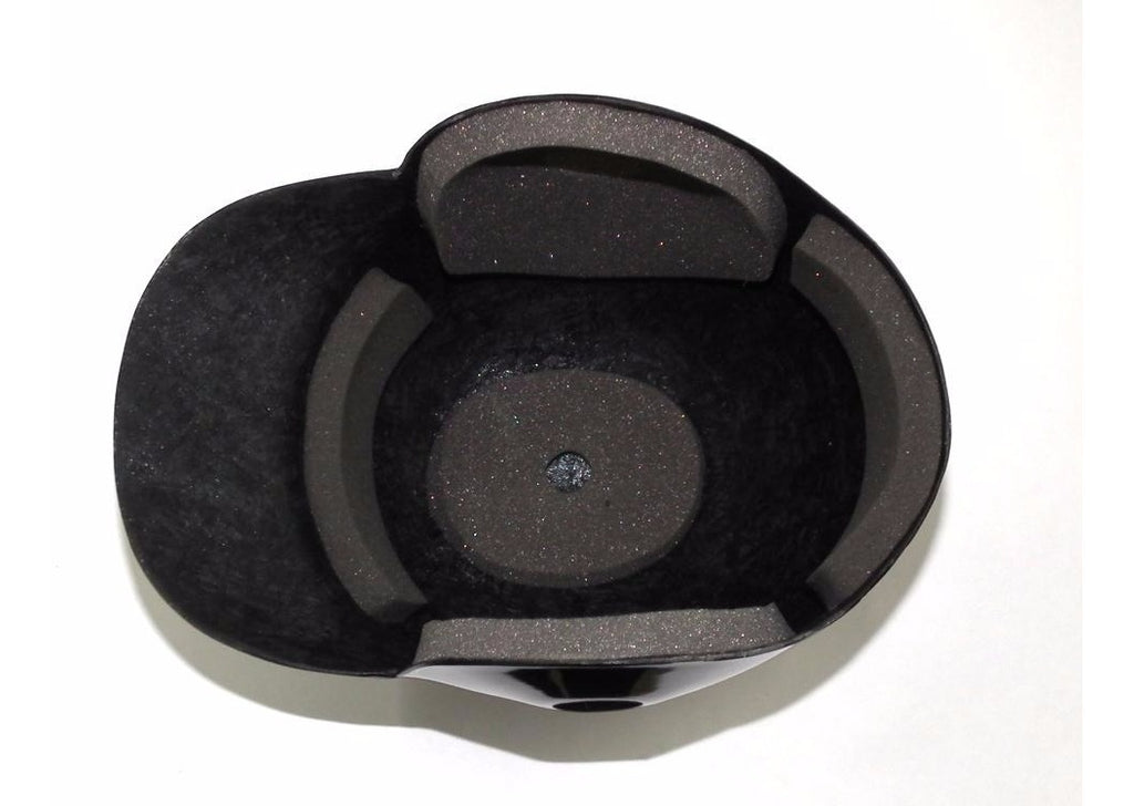 Casco Para Beisbol 2 Orejeras Fibra De Vidrio Negro Grande