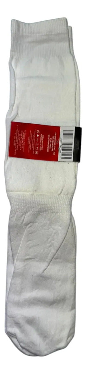 Pack 12 Pares Medias Deportivas Juveniles 10-13 Blanco
