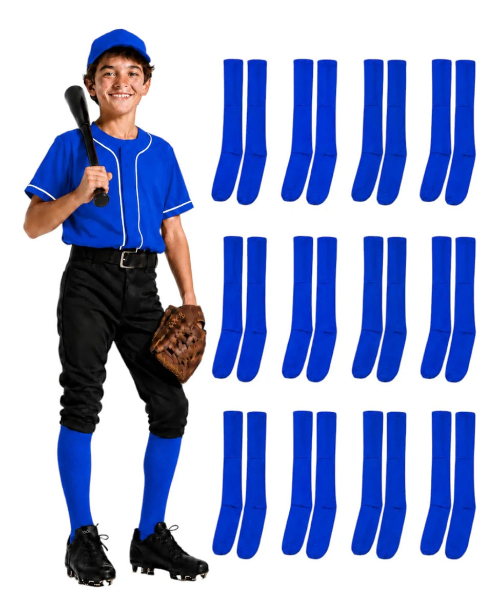 Pack 12 Pares Medias Deportivas Juveniles 10-13 Rey