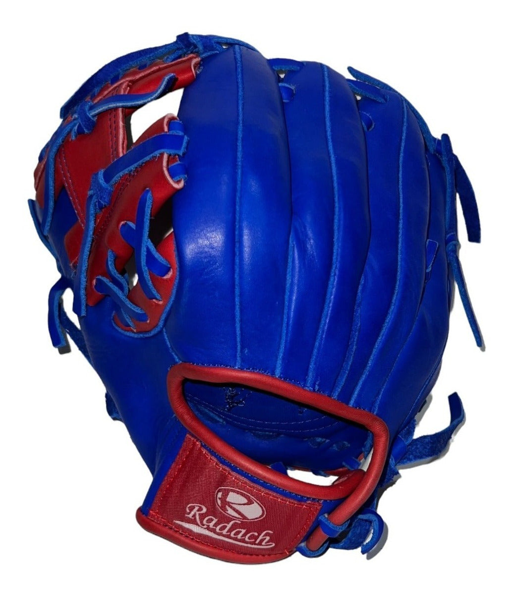 Guante De Beisbol Radach Pro Cuadro I 11.25in Azul Roj Zurdo