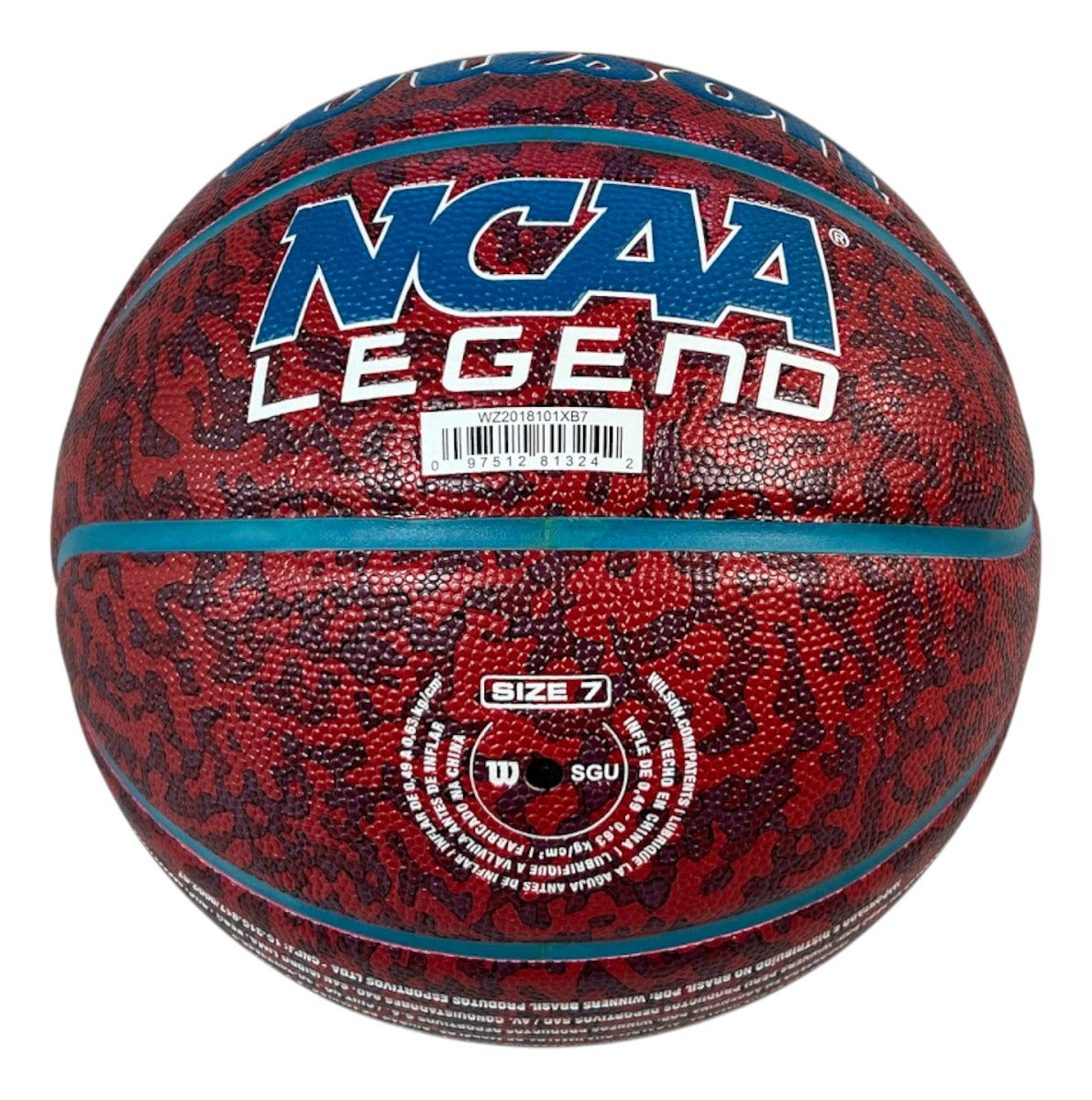 Balon De Basquetbol Wilson Ncaa Legend Rojo #7