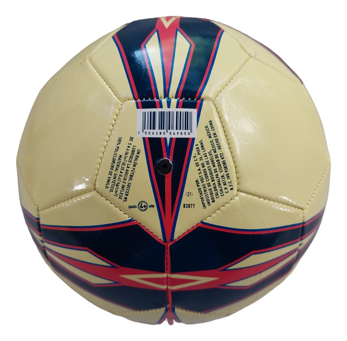 Balón De Fútbol No. 5 Club America S100 Amarillo