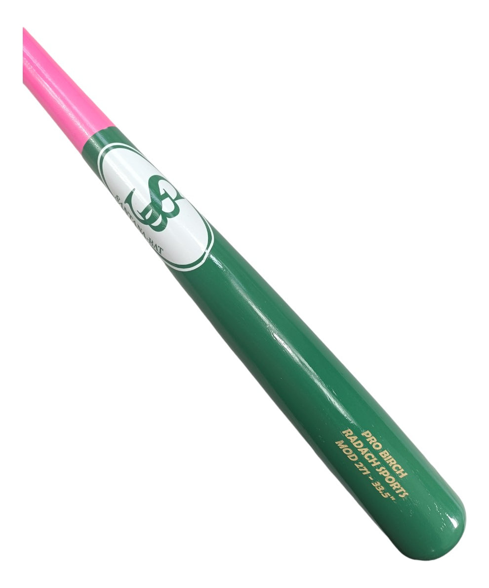 Bat De Beisbol Santana Pro Birch 271 33.5 Rosa/verde