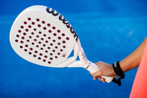Pala De Pádel Raqueta Wilson Bela Lt V2 Paddle Color Blanco