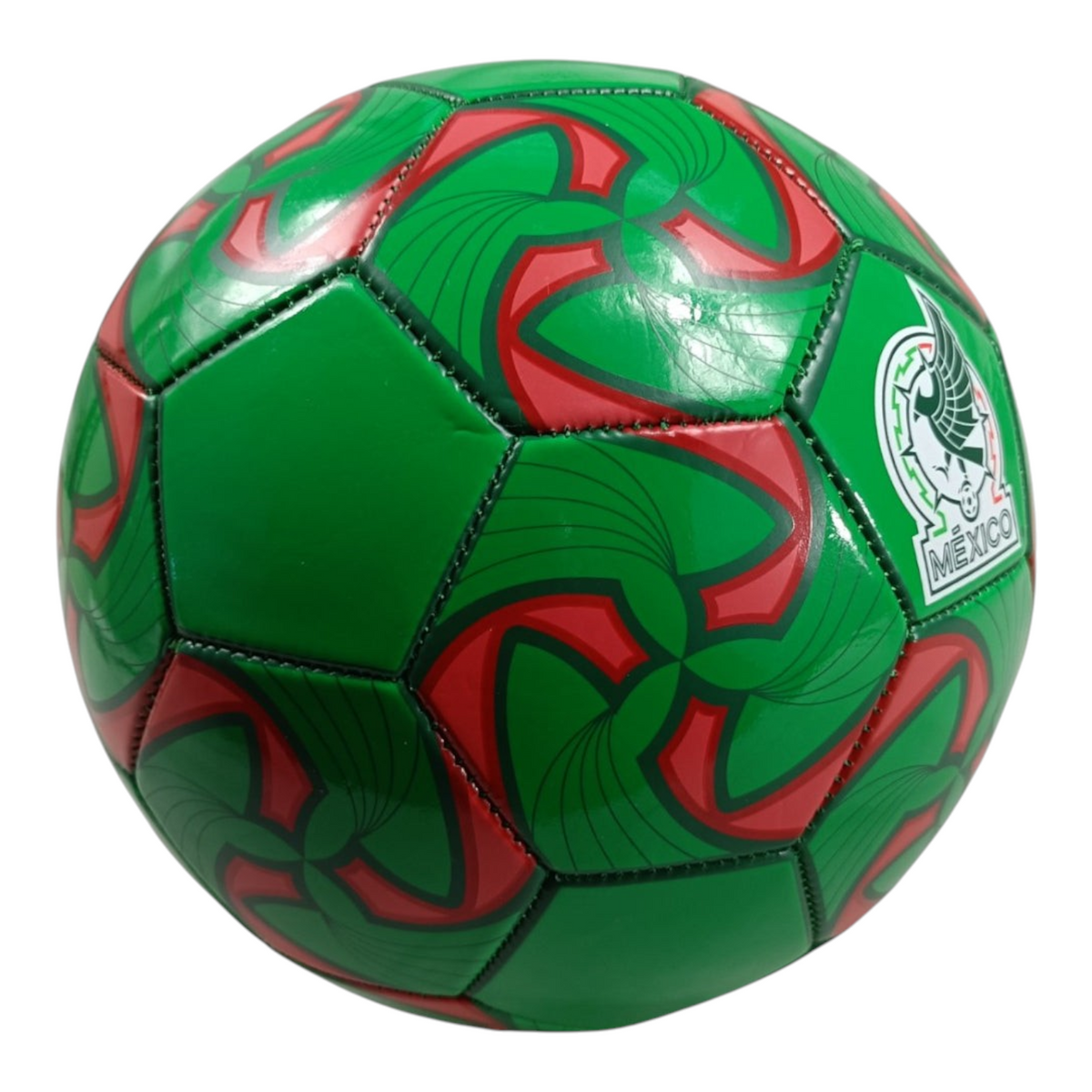 Balón de fútbol Radach Sports Voit número 5 con diseño de la Selección Mexicana en colores verde y rojo de PVC