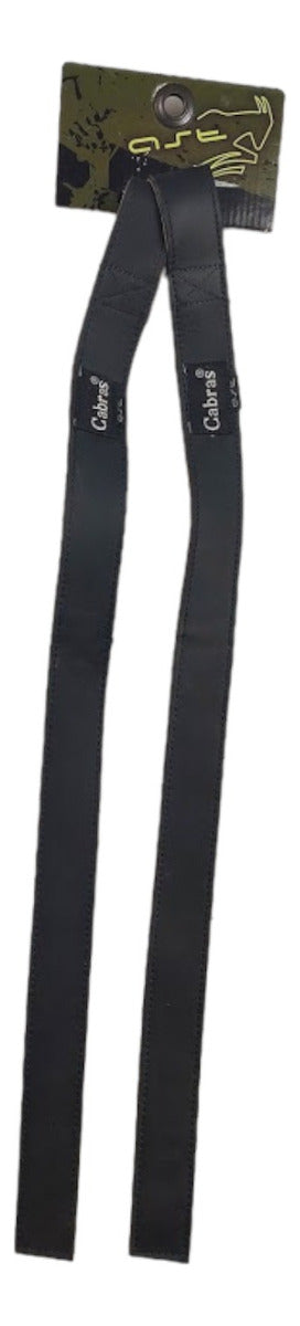 Straps Cabras Para Levantamiento De Pesas Piel Color Black