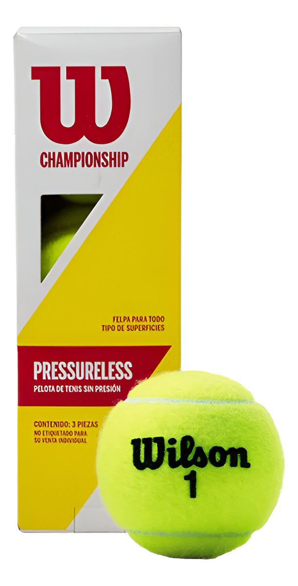 Pelota De Tenis Wilson Pressureles Bote C/3