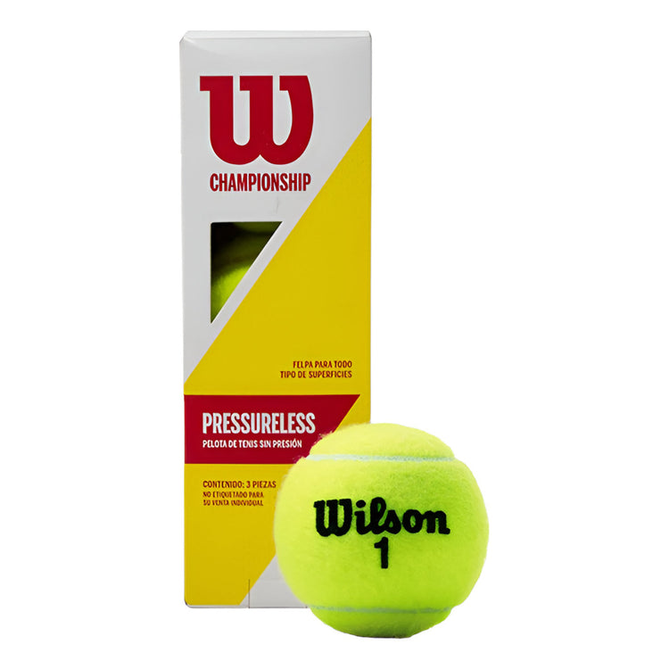 Pelota De Tenis Wilson Pressureles Bote C/3