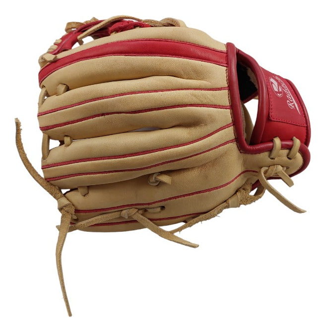 Guante De Béisbol Radach Pro Cuadro 11.5in Bone/rojo