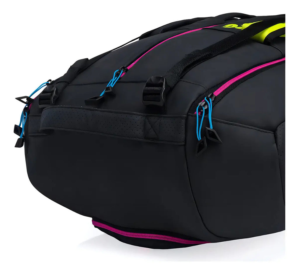Raquetero Babolat Pure Aero Rafa X12 (capacidad 12 Raquetas) Negro/amarillo/rosa