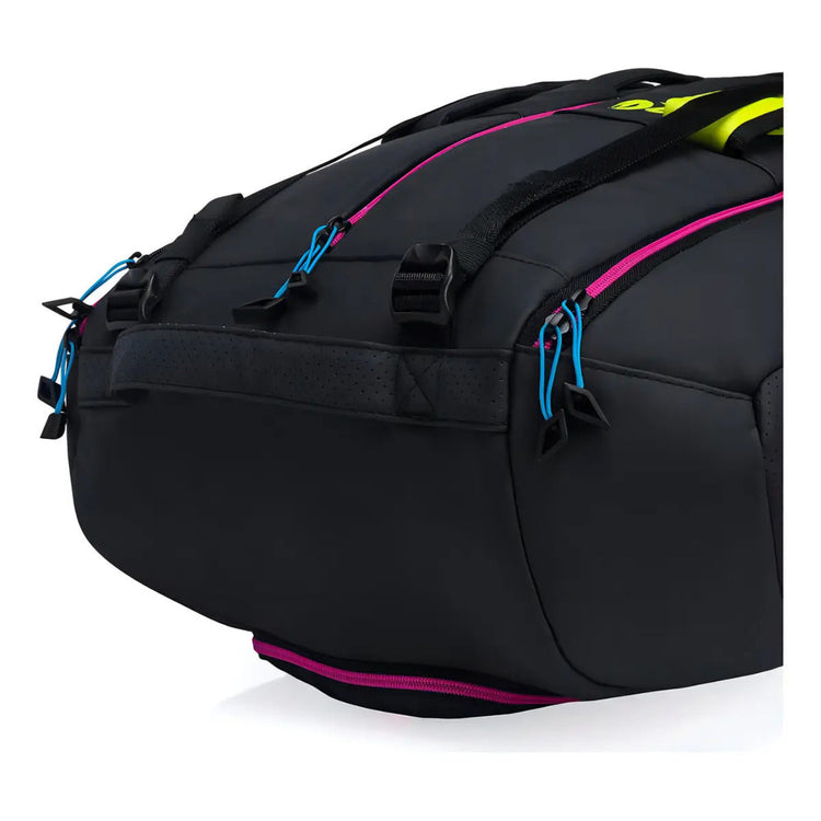 Raquetero Babolat Pure Aero Rafa X12 (capacidad 12 Raquetas) Negro/amarillo/rosa