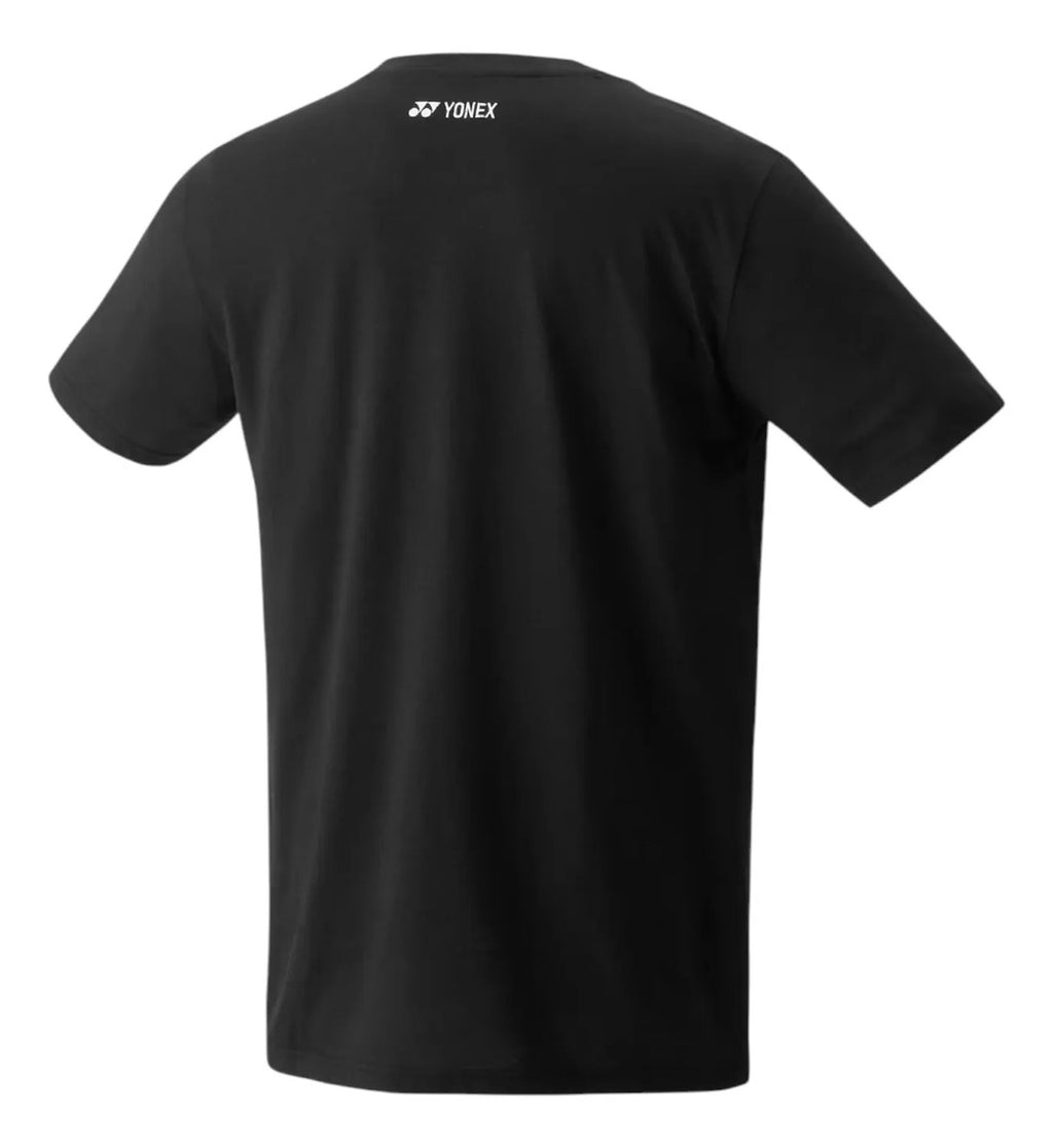Playera Yonex 16624ex Negra Algodon Tenis Padel