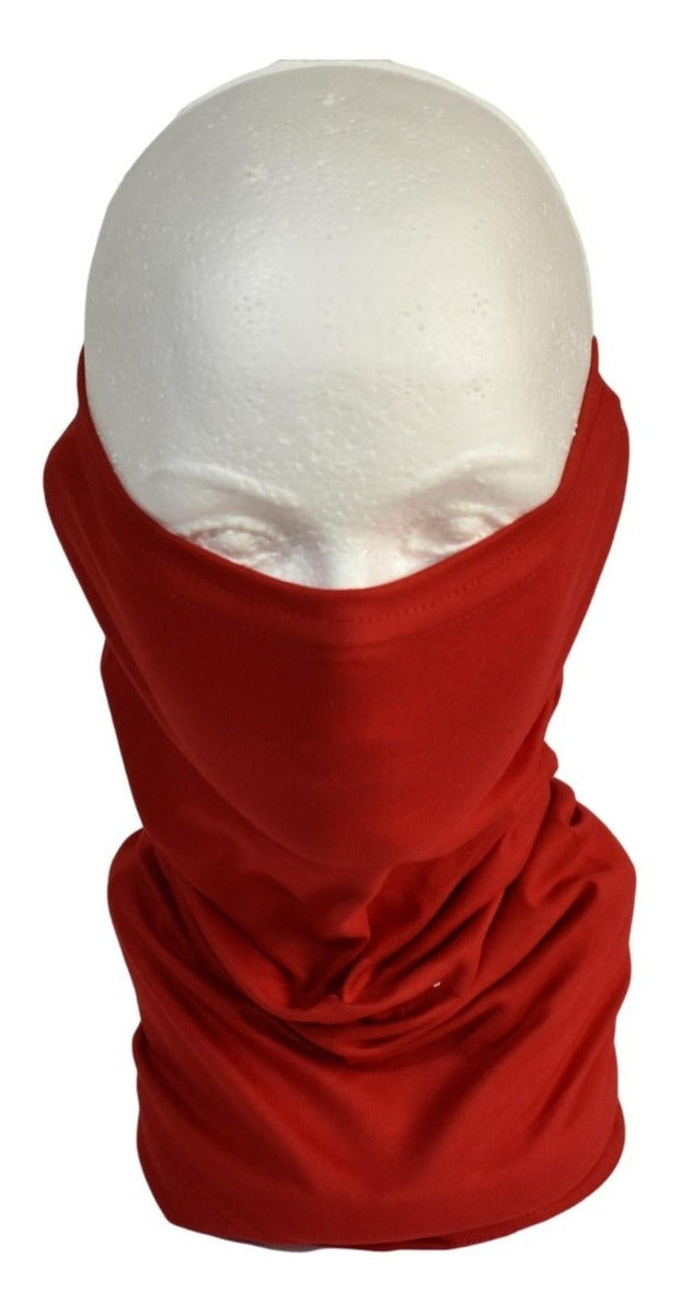 Fanda Protector De Cuello Y Cubrebocas Radach Rojo