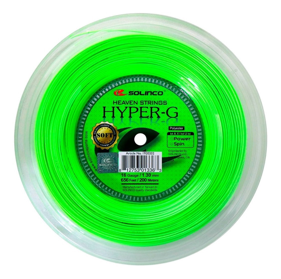 Solinco Hyper-g Soft 16 1.30mm Rollo De 200mts