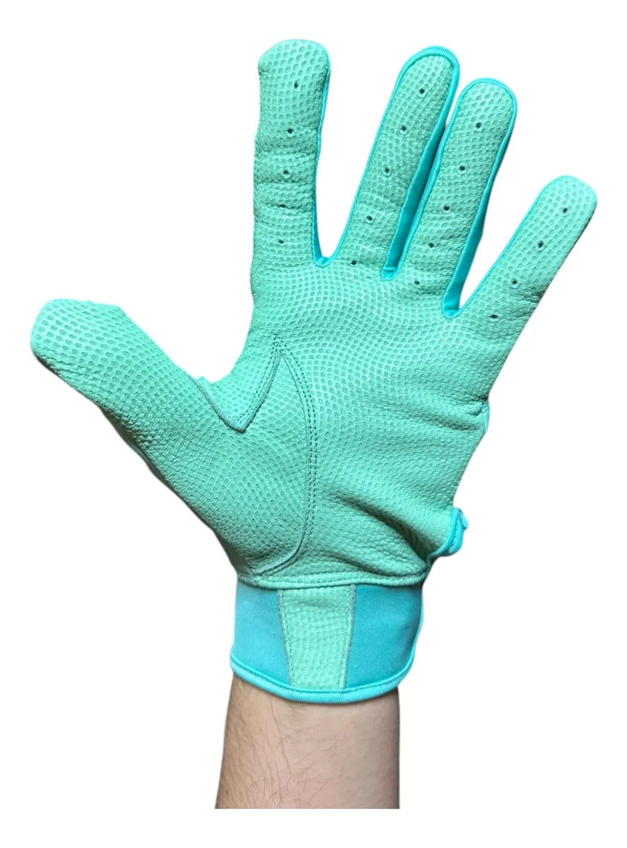 Guantes Bateo Beisbol Ds Fiesta Colors Menta Piel