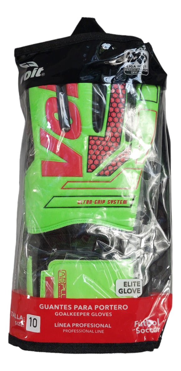 Guantes De Portero Voit Snakebite T. 10 Verde Látex