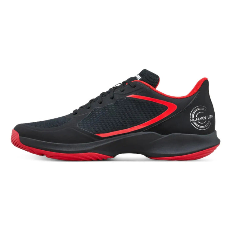 Tenis De Padel Wilson Hurakn Lite Negro Rojo 8mx