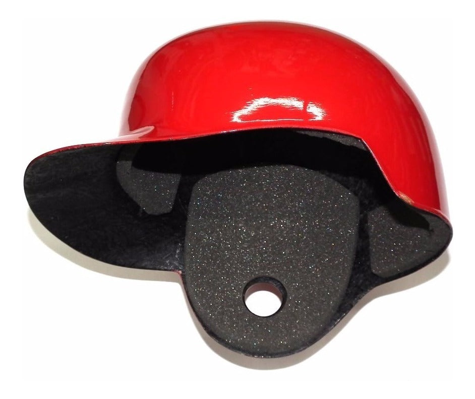 Casco Para Beisbol Bateador Zurdo Fibra De Vidrio Rojo Gde