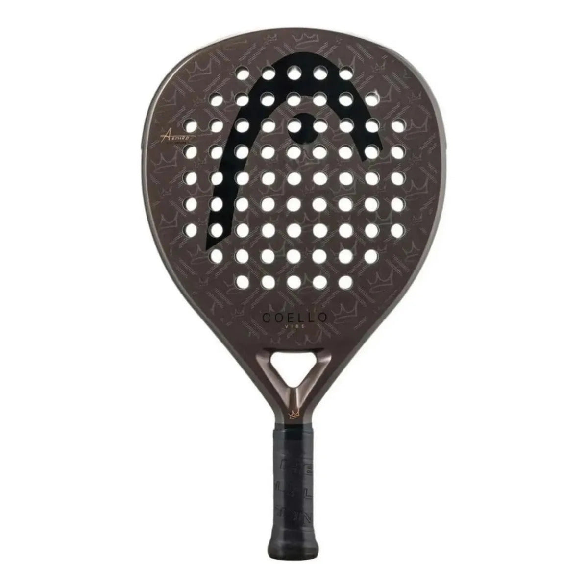 Pala Pádel Head Coello Vibe 2026 Arturo Coello Forma Lágrima Oversize Fibra De Vidrio Power Foam Pala De Pádel Fácil Potencia Amplio Punto Dulce Para Principiantes E Intermedios Gris