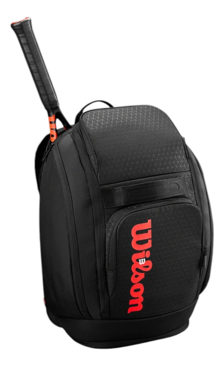 Backpack Wilson Clash V3 Negra Roja 2 Raquetas