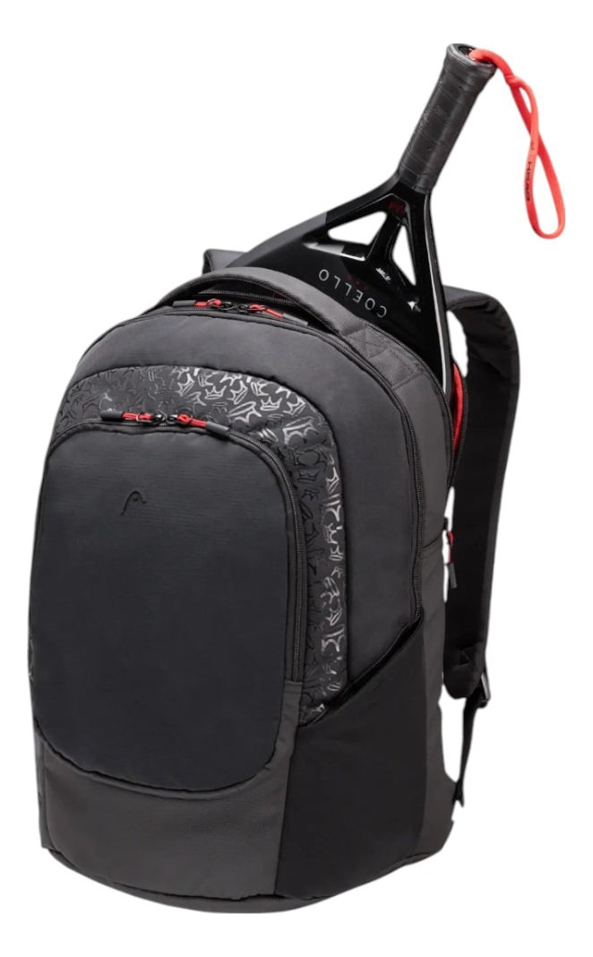 Back Pack Mochila De Padel Head Coello Pro X 30l Negro Rojo