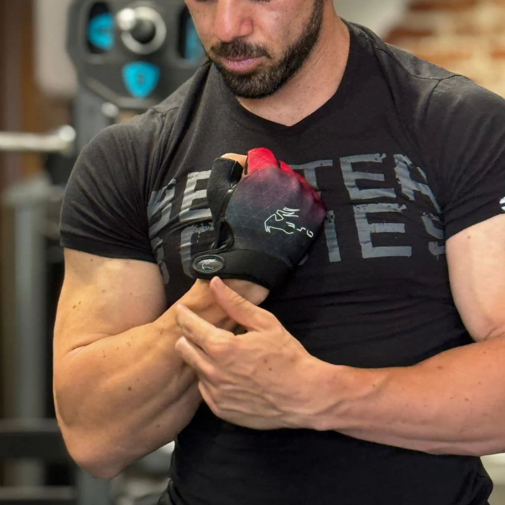 Guantes Para Gym Cabras Mastergrip Rojo Xg Wfl303