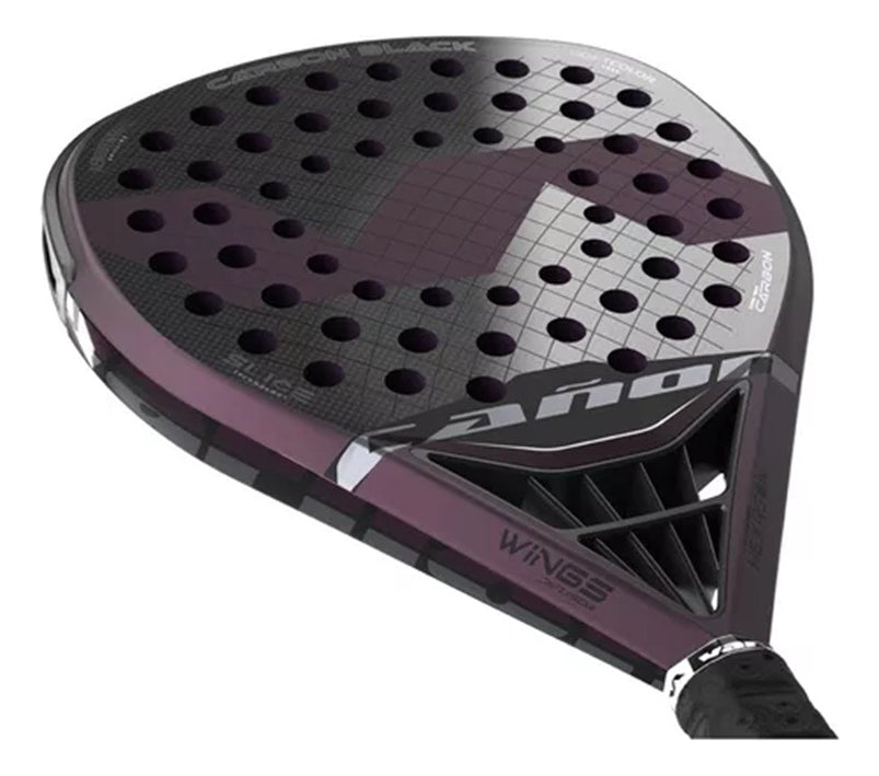 Paleta Varlion Padel Carbon Difusor Nucleo Eva Profesional Color Negro/violeta
