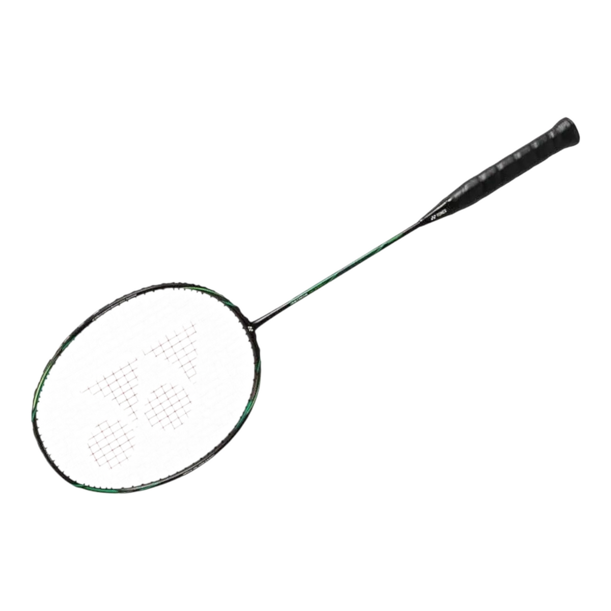 Raqueta de bádminton Radach Sports Yonex Astrox Nextage en color negro y verde con diseño aerodinámico y encordada