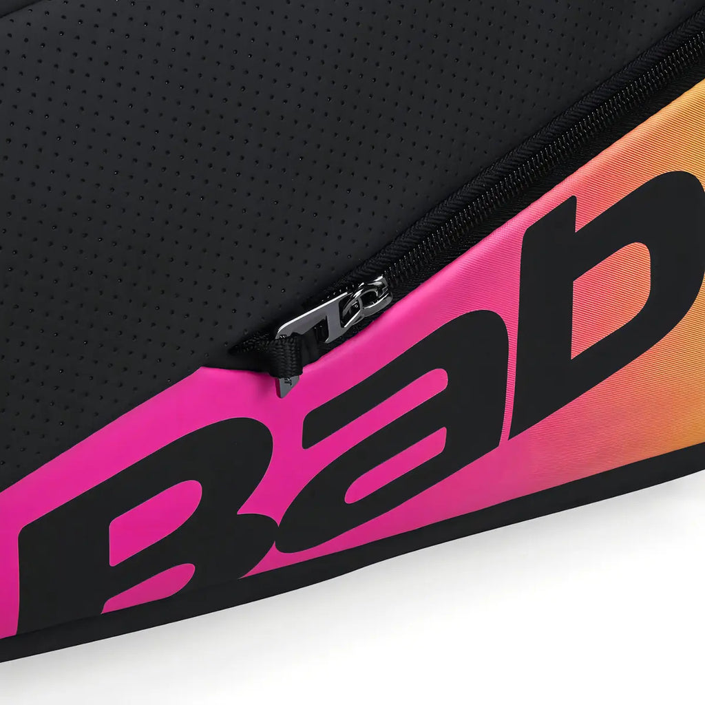 Raquetero Babolat Pure Aero Rafa X12 (capacidad 12 Raquetas) Negro/amarillo/rosa