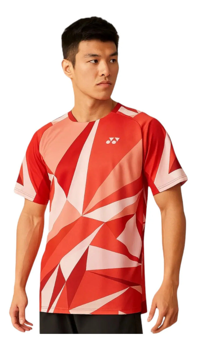 Playera Yonex 10623yx Coral Red Deportiva Tenis Pádel Ch