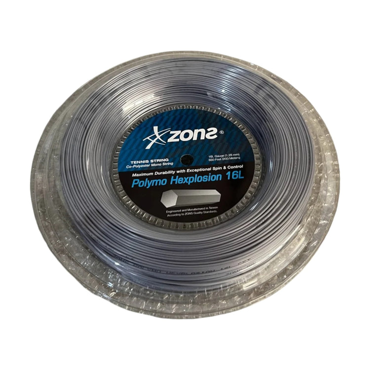 Rollo De Cuerda Zons Polymo Hexplosion Plateado 16l