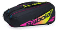 Raquetero Babolat Pure Aero Rafa X12 (capacidad 12 Raquetas) Negro/amarillo/rosa