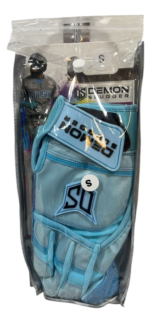 Guantes De Bateo Demon Slugger Fiesta Colors Baby Blue Ch
