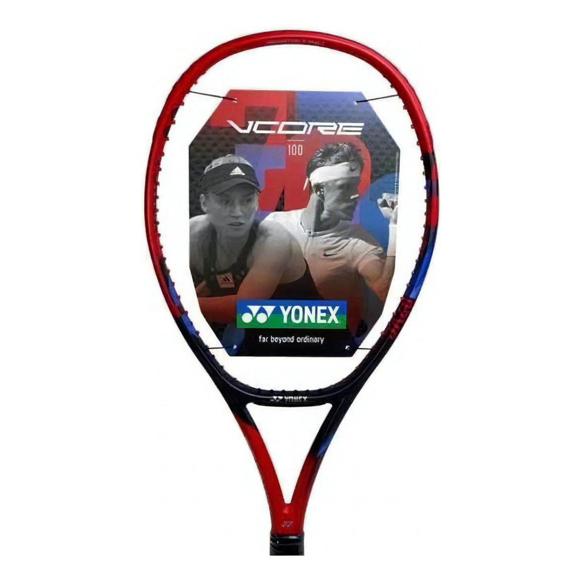 Raqueta De Tenis Yonex Vcore 100 300g Modelo 2023 1/2 Rojo L4
