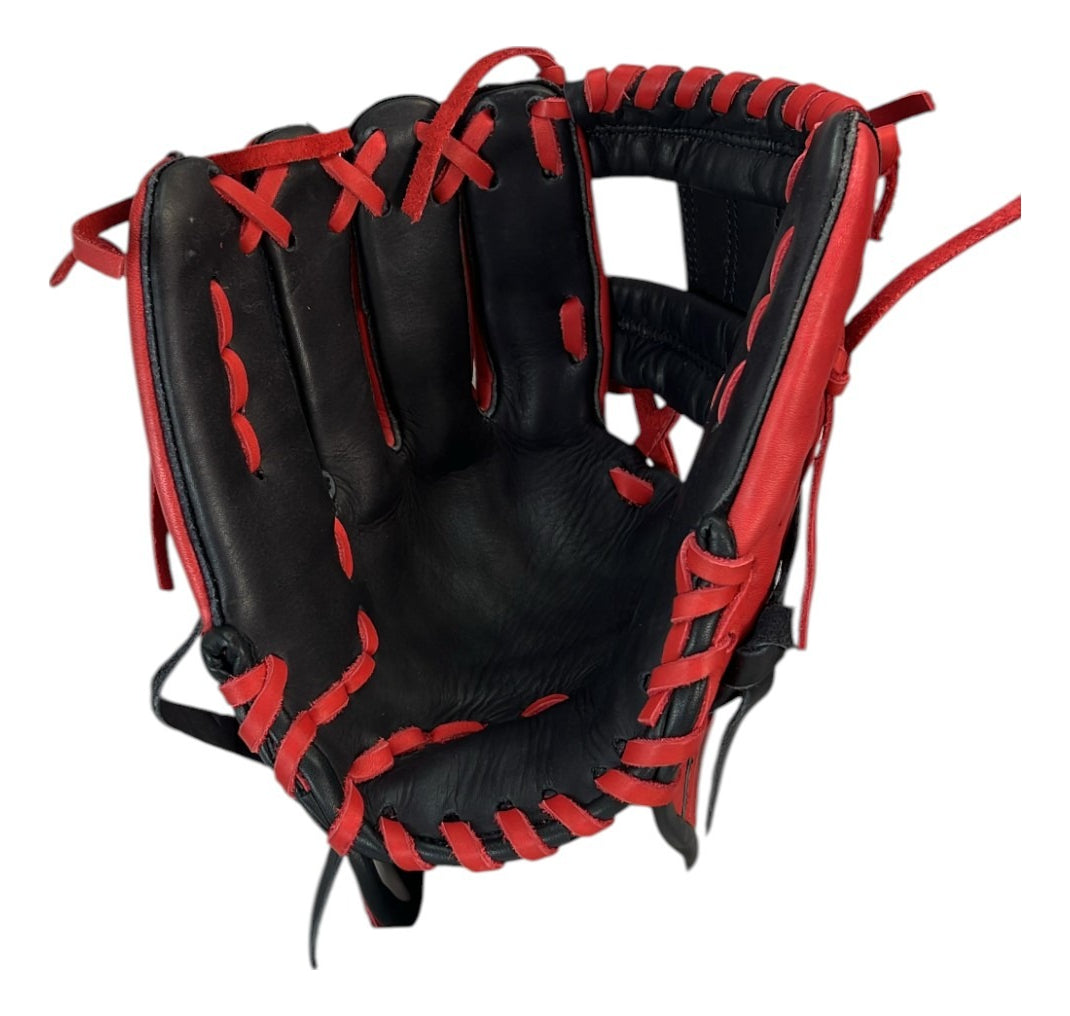 Guante De Beisbol Zurdo Radach Pro 11.5in Rojo / Negro