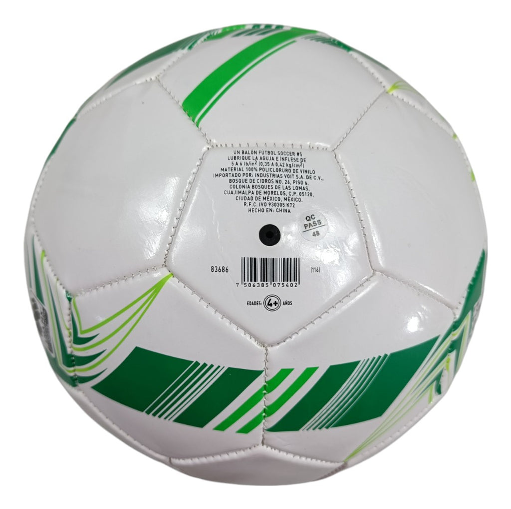 Balon De Futbol Voit #5 Spin Green
