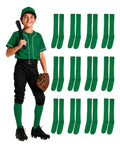 Pack 12 Pares Medias Deportivas Juveniles 10-13 Verde