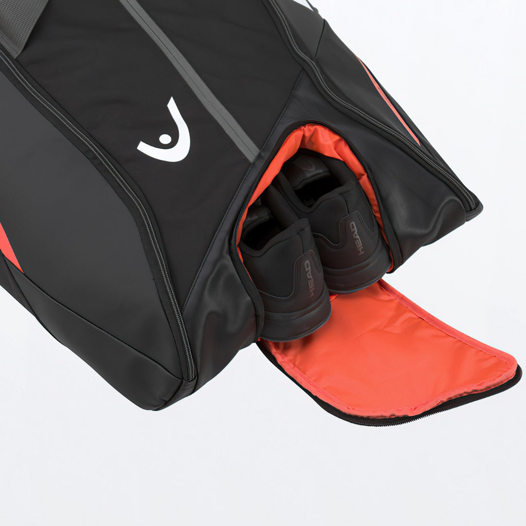 Raquetero Head Tour Team 12r Negro Naranja