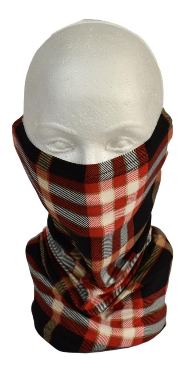Fanda Protector De Cuello Y Cubrebocas Radach Rojinegro