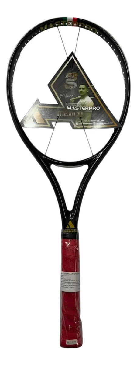 Raqueta Frontenis Masterpro México 4.0 Negra Carbon 240g 1/8