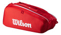 Raquetero Wilson Super Tour 9pk Rojo